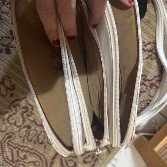 Rare Vintage Koltov Floral Women's Bag with Cream Accents - cottagecore! - Picture 4 of 8